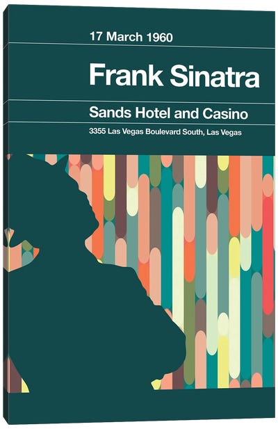 Frank Sinatra - Remixed Concert Poster Canvas Art Print - The Stereo Typist