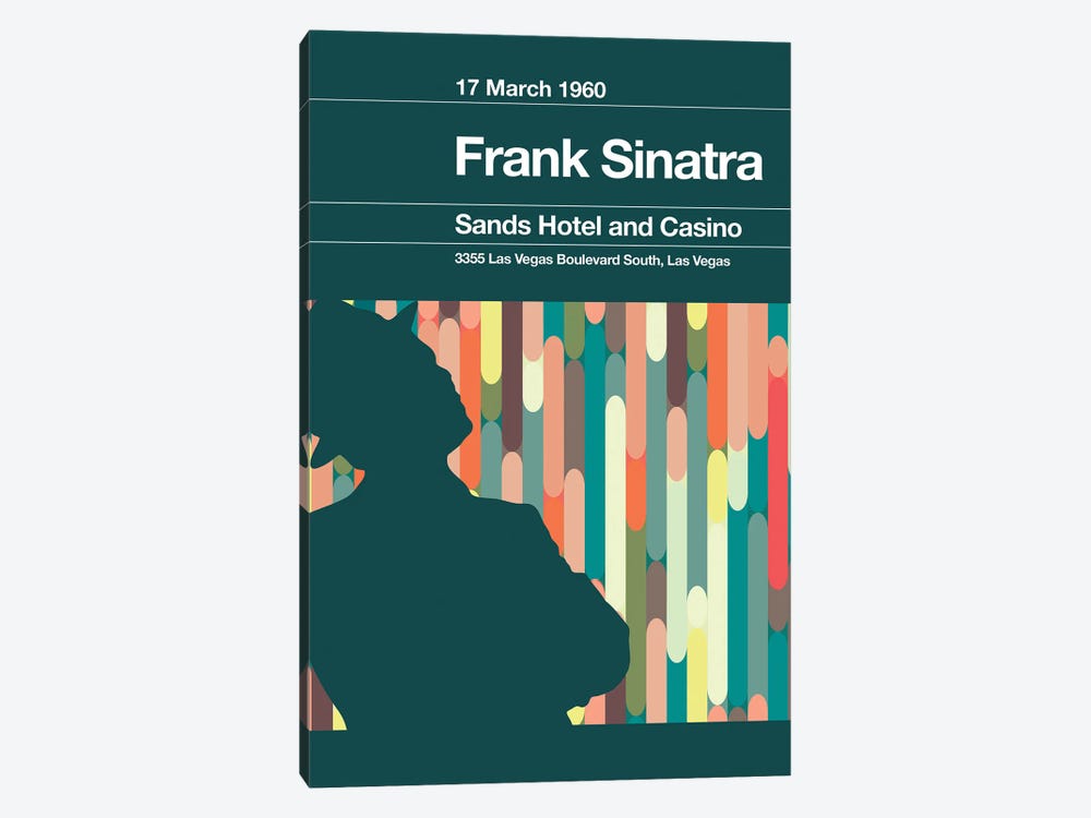 Frank Sinatra - Remixed Concert Poster by The Stereo Typist 1-piece Art Print