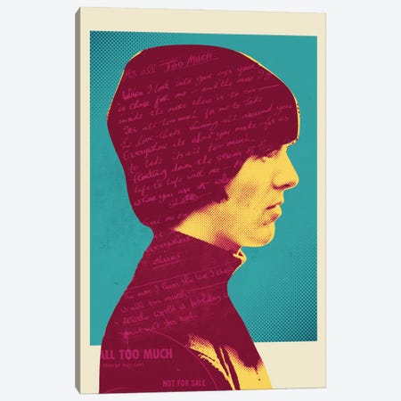 All Too Much - George Harrison Collage Canvas Print #TYI3} by The Stereo Typist Canvas Art Print