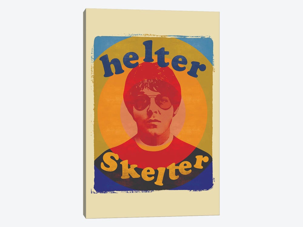 Helter Skelter Collage by The Stereo Typist 1-piece Canvas Art Print