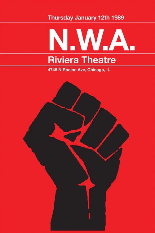 NWA - Remixed Concert Poster