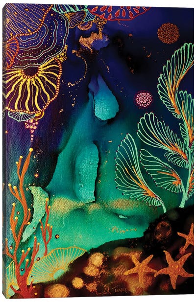 Jewels Of The Sea Canvas Art Print - Starfish Art