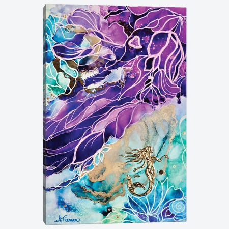 Enchanted Mermaid Reef Canvas Print #TYM103} by Amy Tieman Canvas Print
