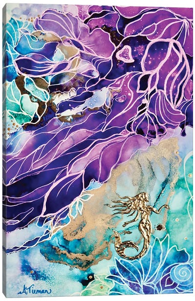 Enchanted Mermaid Reef Canvas Art Print - Amy Tieman