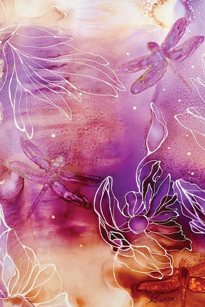 Dragonflies: Dragonflies At Sunset by Amy Tieman