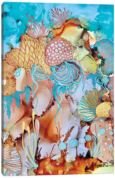 Zen Garden I Canvas Art Print - Coral Art