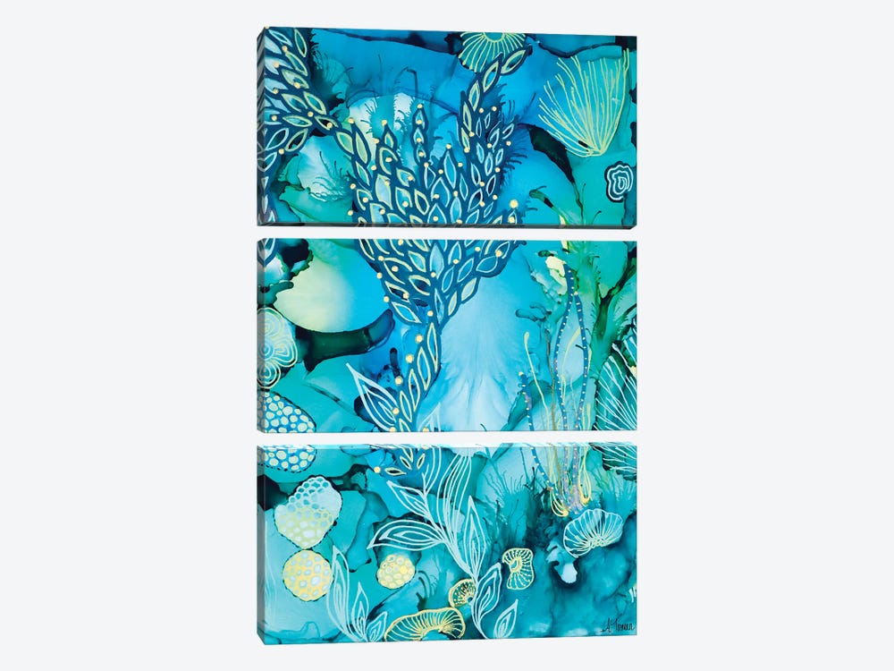 Sea Of Tranquility by Amy Tieman 3-piece Canvas Art Print