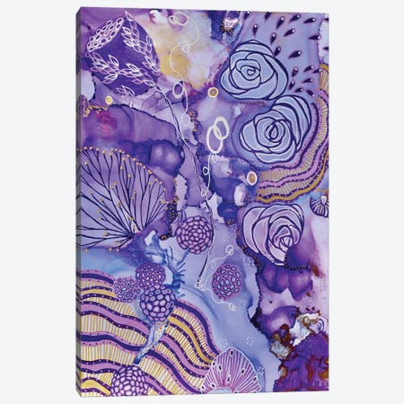 Purple Reign Canvas Print #TYM21} by Amy Tieman Canvas Art Print