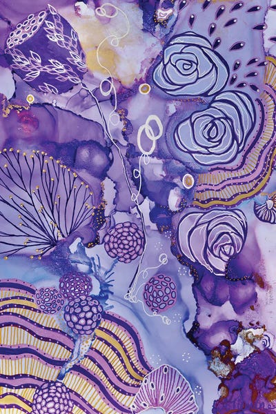 Alcohol Ink: Purple Reign by Amy Tieman