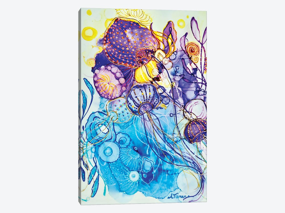 Jellyfish Garden by Amy Tieman 1-piece Canvas Print