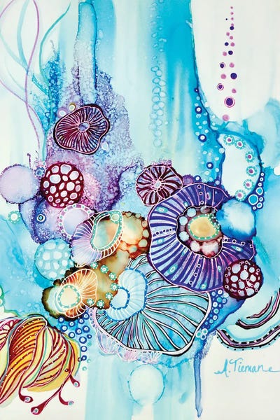 Intuitive Abstracts: Wonderland I by Amy Tieman