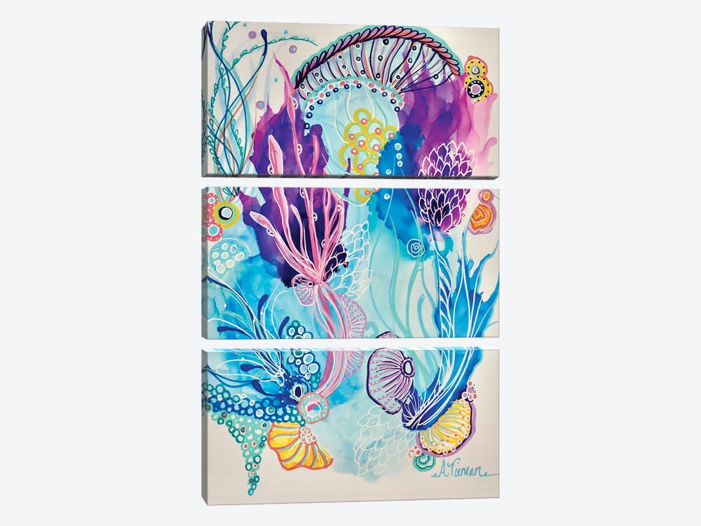 Wonderland II by Amy Tieman 3-piece Canvas Print