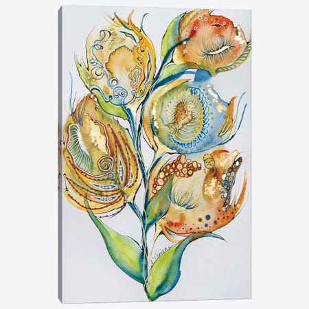 Regal Floral Canvas Print #TYM36} by Amy Tieman Canvas Print