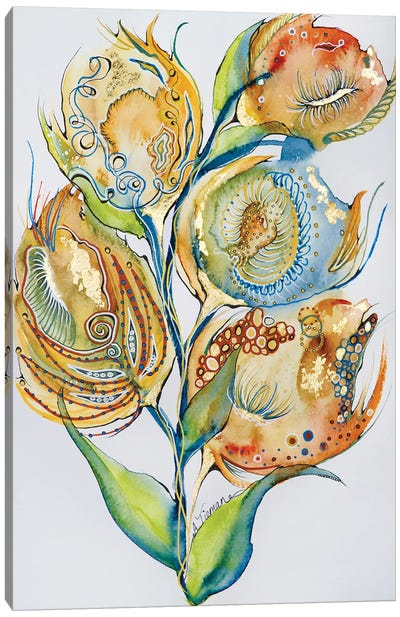 Regal Floral Canvas Art Print - Amy Tieman