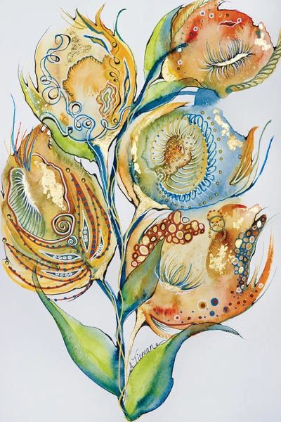 Alcohol Ink: Regal Floral by Amy Tieman