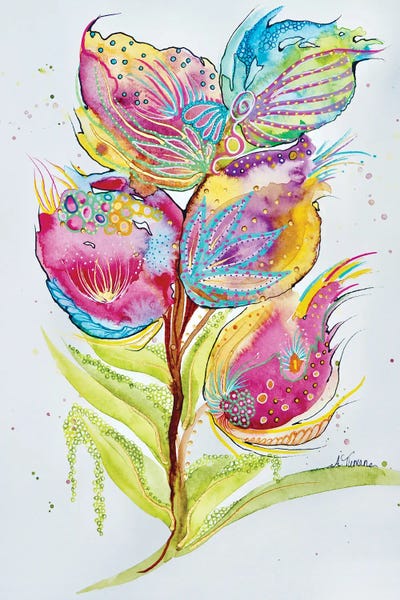 Confetti Floral by Amy Tieman framed wall art