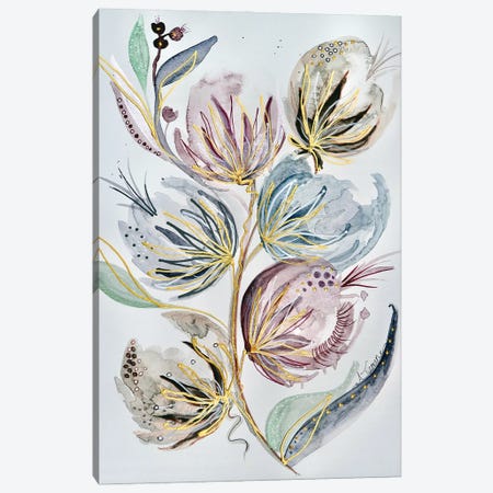 Spa Floral Canvas Print #TYM40} by Amy Tieman Canvas Print