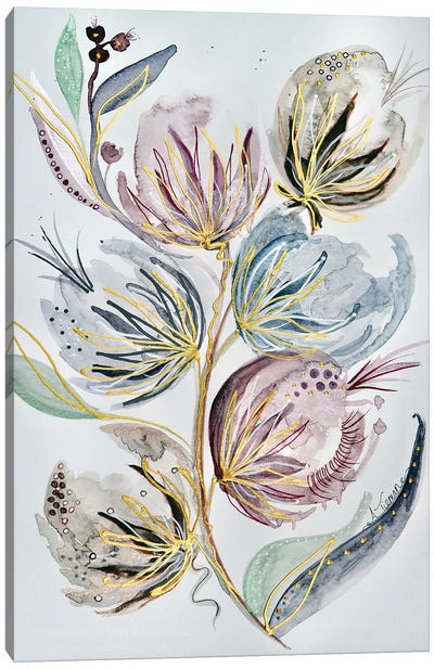 Spa Floral Canvas Art Print - Amy Tieman