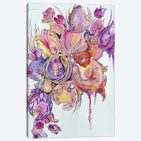 Romance Floral Canvas Print #TYM47} by Amy Tieman Canvas Art