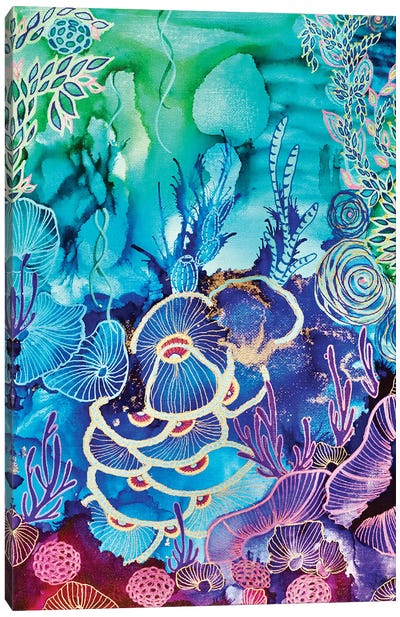 Enchanted Canvas Art Print - Coral Art