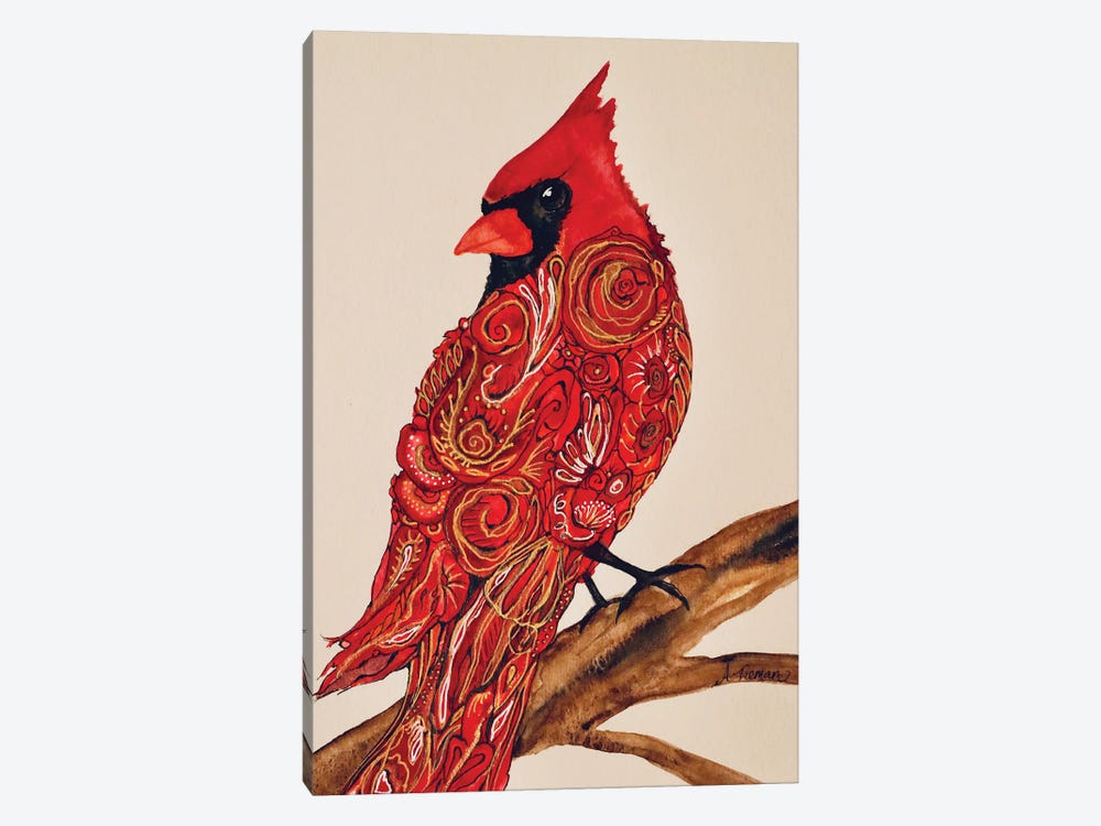 Regal Cardinal by Amy Tieman 1-piece Canvas Wall Art