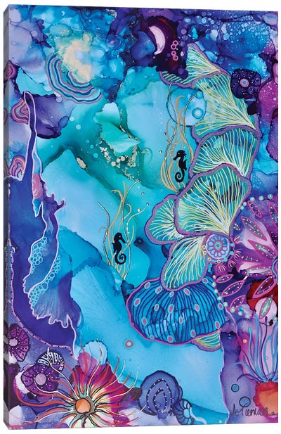 Hello There Canvas Art Print - Ocean Blues
