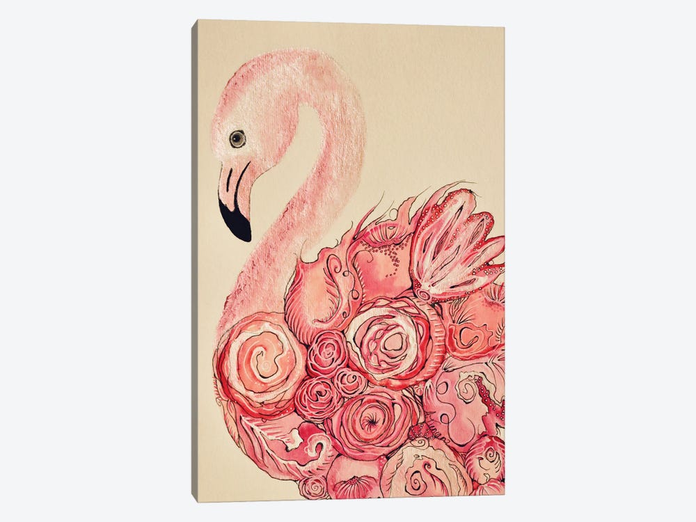 Fabulous Flamingo by Amy Tieman 1-piece Canvas Art Print