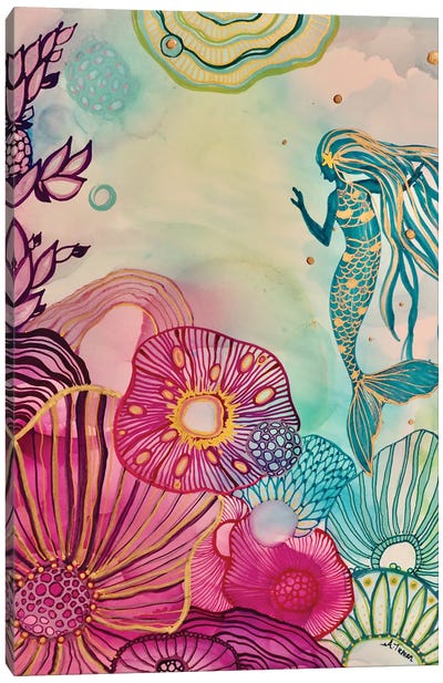 Enchanted Mermaid ll Canvas Art Print - Amy Tieman