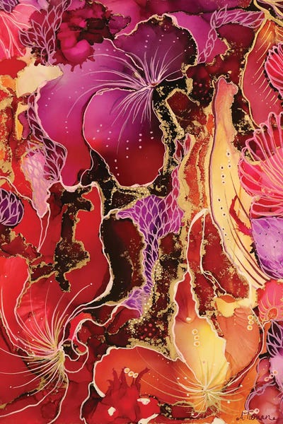 Alcohol Ink: Vibrant Garden by Amy Tieman