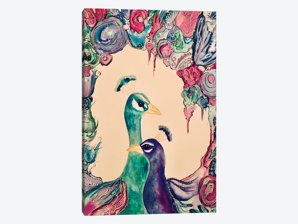 Royal Peacocks by Amy Tieman 1-piece Canvas Art Print