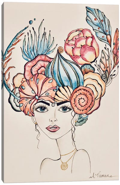 Bella Senorita Del Mar ll Canvas Art Print - Amy Tieman