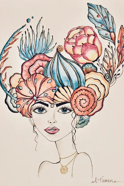 Alcohol Ink: Bella Senorita Del Mar ll by Amy Tieman