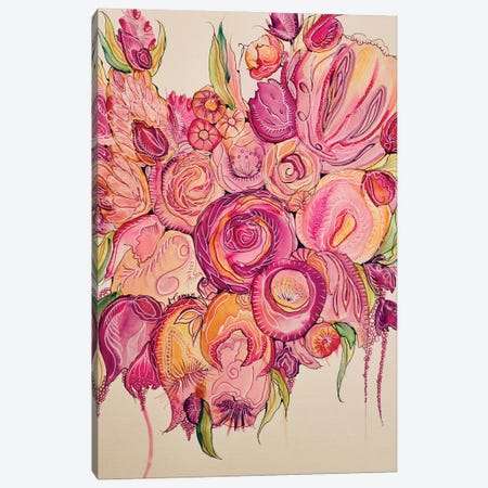 Blooms of Elation Canvas Print #TYM96} by Amy Tieman Art Print