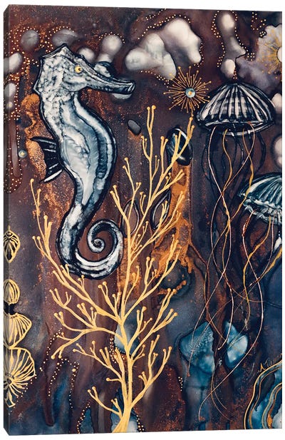Royal Reef ll Canvas Art Print - Seahorse Art