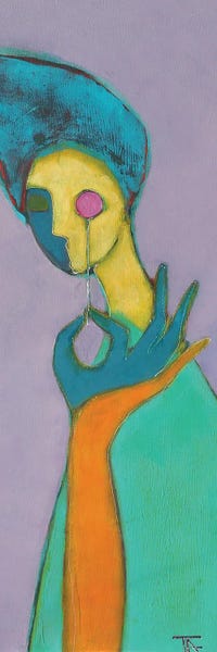 Eclectic & Electric: Lady With Pink Monocle by Tatyana Ausheva