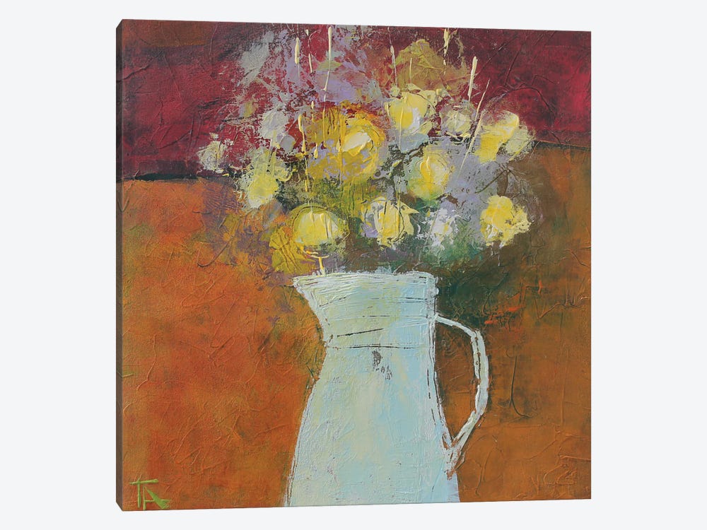 Spring Bouquet In A White Vase by Tatyana Ausheva 1-piece Canvas Artwork