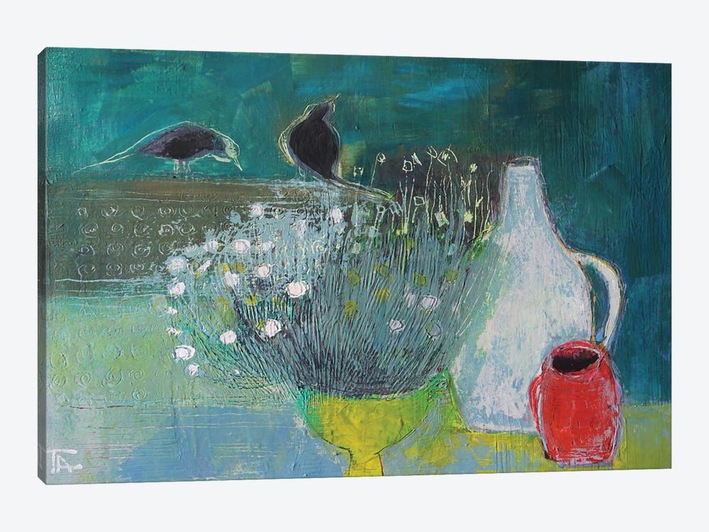 Still Life With A Red Cup by Tatyana Ausheva 1-piece Canvas Wall Art