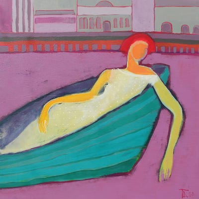 Walk In Amsterdam by Tatyana Ausheva canvas print