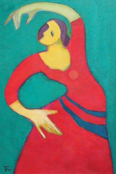 Unexpected Red: Flamenco Is The Dance Of A Lonely Person by Tatyana Ausheva