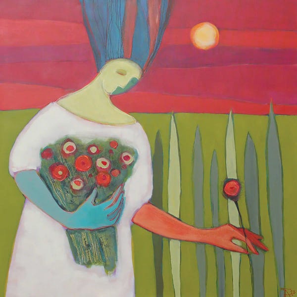 Tatyana Ausheva: Flowers For Mom by Tatyana Ausheva