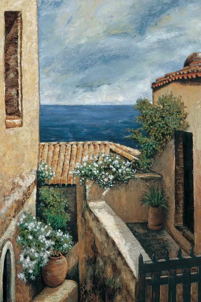 Mediterranean Décor: Coastal Village I by Thomas Young