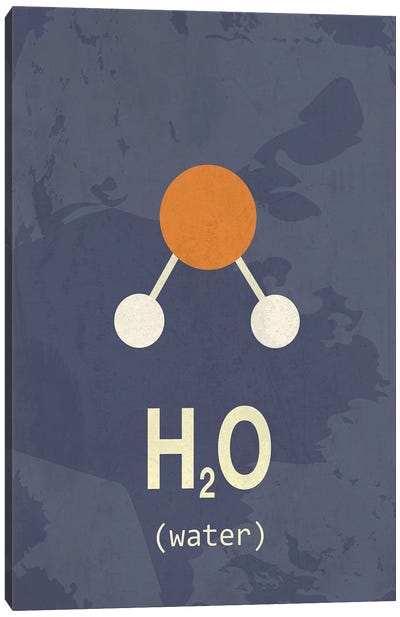 Water Canvas Art Print - Chemistry Art