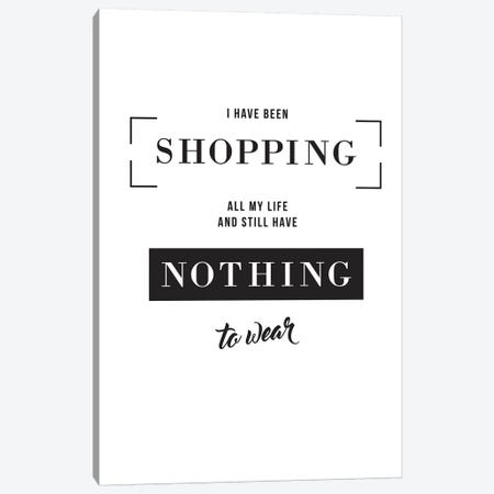 Shopping Canvas Print #TYP20} by TypeLike Canvas Artwork