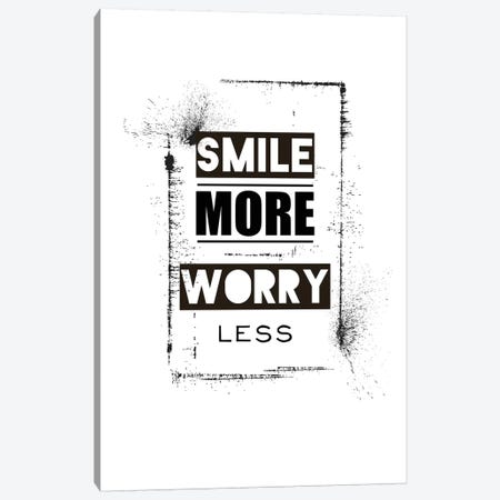 Smile Canvas Print #TYP21} by TypeLike Canvas Wall Art