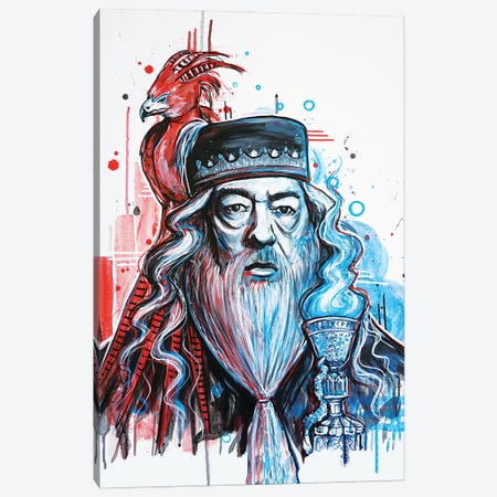 Dumbledore Canvas Print #TYY13} by Tay Odynski Canvas Artwork