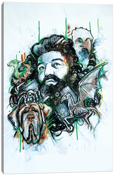 Hagrid And His Pals Canvas Art Print - Tay Odynski