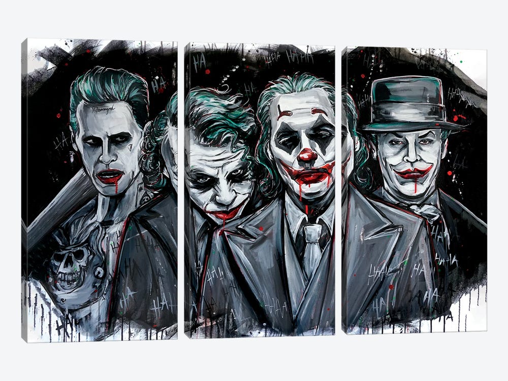 Joker Evolution by Tay Odynski 3-piece Art Print