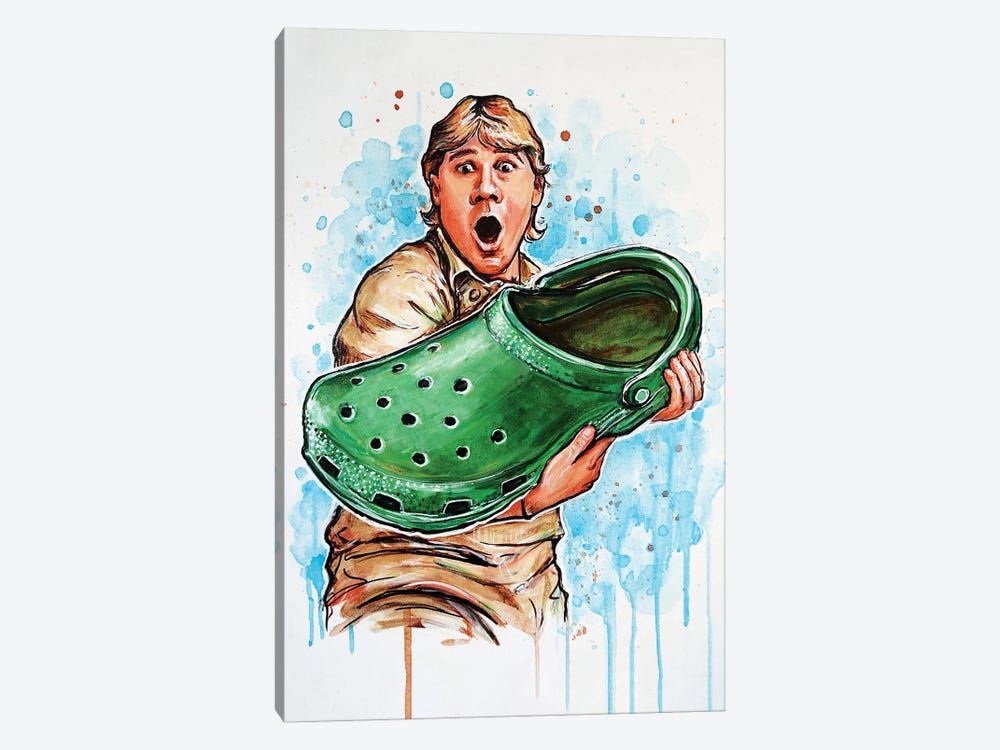 Steve Irwin by Tay Odynski 1-piece Canvas Artwork