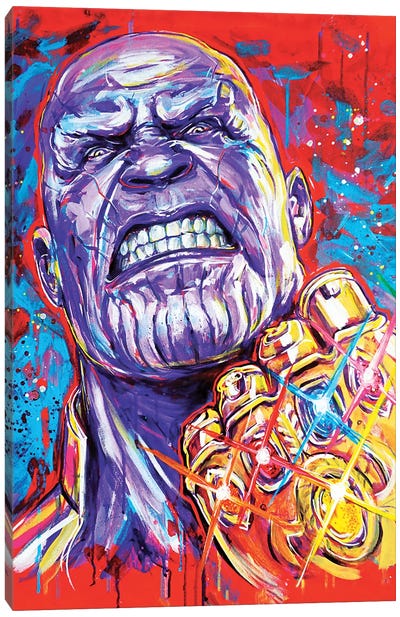 Thanos Canvas Art Print - Tay Odynski