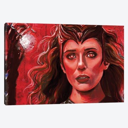 Scarlet Witch Canvas Print #TYY37} by Tay Odynski Canvas Print
